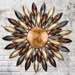 Radiant Array Sun Wall Art Multi Metallic