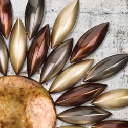 Radiant Array Sun Wall Art Multi Metallic