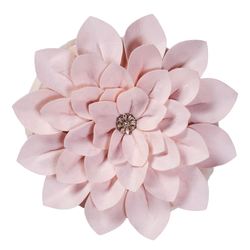Lovington Flower Shaped Petal Pillow Pink Round