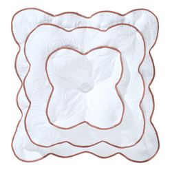 Lovington Tufted Pillow White 18 Square