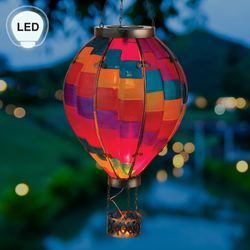 Color Wave Extra Large Hot Air Balloon Solar Lantern Multi Bright