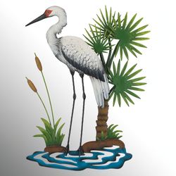 Crane Retreat Wall Art Multi Earth