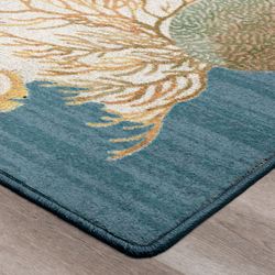 Sea Fans Rectangle Rug Multi Warm