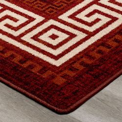Andros Key Rug Runner Dark Red 21 x 78