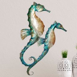 Seahorse Duo Wall Art Multi Cool