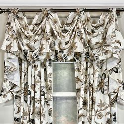 Armistine Victory Valance Gray 60 x 32