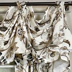 Armistine Victory Valance Gray 60 x 32