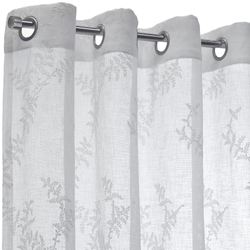 Arbrea Sheer Grommet Curtain Panel Off White