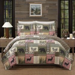 Dorset Lodge Mini Quilt Set Multi Warm