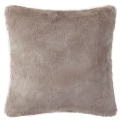 Brosna Faux Fur Pillow Gray 16 Square
