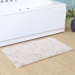 Cloud Comfort Rectangle Bath Rug Natural