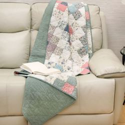 April Patch Throw Blanket Multi Pastel 50 x 60