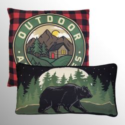 Foothills Decorative Pillows Multi Warm Set of Two