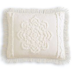 Lotus Fringed Chenille Sham Standard