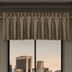 Metropolitan II Tailored Valance Champagne Bronze 88 x 18