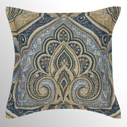 Messina II Flanged Pillow Navy 18 Square