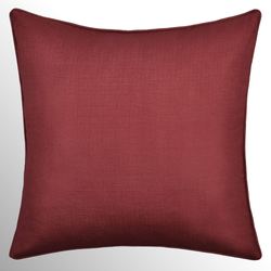 Bari Piped European Sham Red