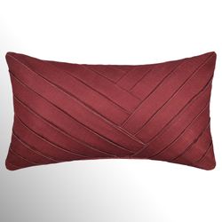 Bari Pleated Rectangle Pillow Red