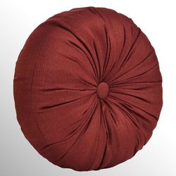 Lazia Tufted Pillow Red Round