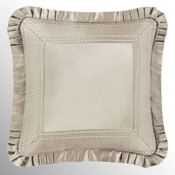 Brunello Flanged Pillow Light Taupe 20 Square