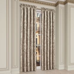 Brunello Wide Tailored Curtain Pair Light Taupe 100 x 84