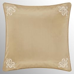 Potenza Embroidered European Sham Gold