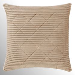 Everett Ribbed Quilted European Sham Beige