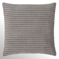 Everett Ribbed Pillow Light Gray 20 Square