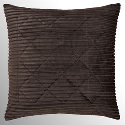 Everett Ribbed Quilted European Sham Mocha