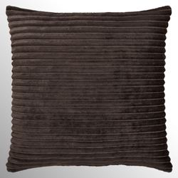 Everett Ribbed Pillow Mocha 20 Square