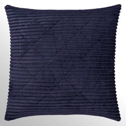Everett Ribbed Quilted European Sham Navy