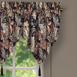 Calabria Ascot Valance Black 40 x 21