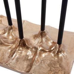 Daxon Taper Candelabra Black/Gold