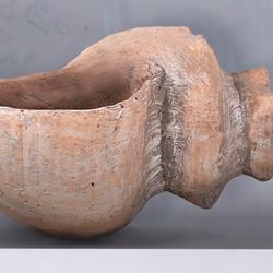 Shell Treasures Conch Shell Planter Vase Tan