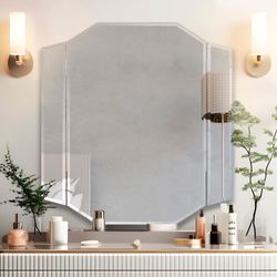 Elias Trifold Wall Mirror Silver