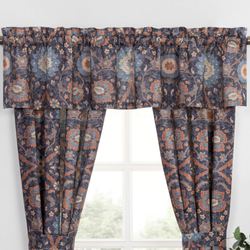 Harlow Tailored Valance Dark Blue 80 x 17