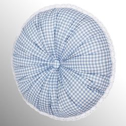 Kourtney Tufted Pillow Blue Round