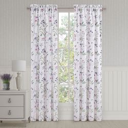 Nola Tailored Curtain Pair Purple 82 x 84