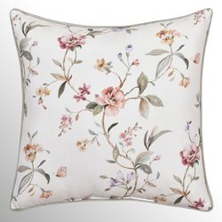 Clarice Floral Pillow Ivory 20 Square