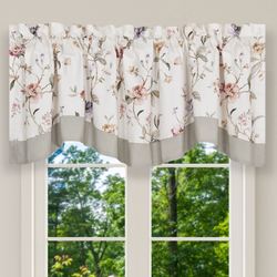 Clarice Scalloped Valance Ivory 60 x 17