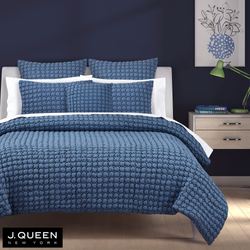 Cloud Puff Quilt Set Blue