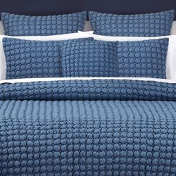 Cloud Puff Quilt Set Blue
