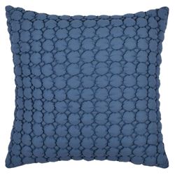 Cloud Puff Tailored Quilted Pillow Blue 20 Square