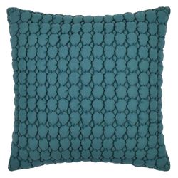 Cloud Puff Tailored Quilted Pillow Teal 20 Square