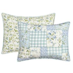 Karalena Reversible Quilted Sham Blue