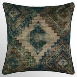 Baja Medallion Pillow Multi Warm 20 Square