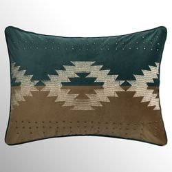 Baja Embroidered Rectangle Pillow Multi Warm