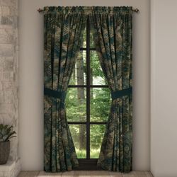 Baja Wide Tailored Curtain Pair Multi Warm