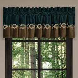 Baja Embroidered Valance Multi Warm 88 x 18