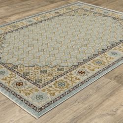 Alice Rectangle Rug Sky Blue